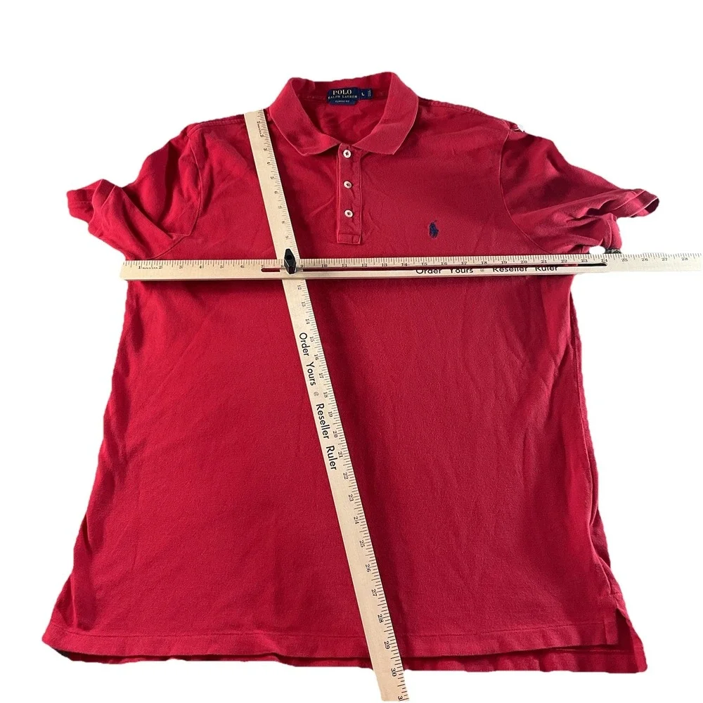 Polo Ralph Lauren Red Classic Fit‎ Short Sleeve Polo Shirt Men's Large